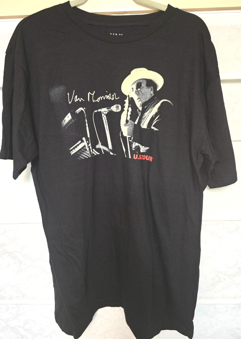 Van Morrison Shirt Mens XL Black 2023 US Tour Concert Music Tee NWOT NEW